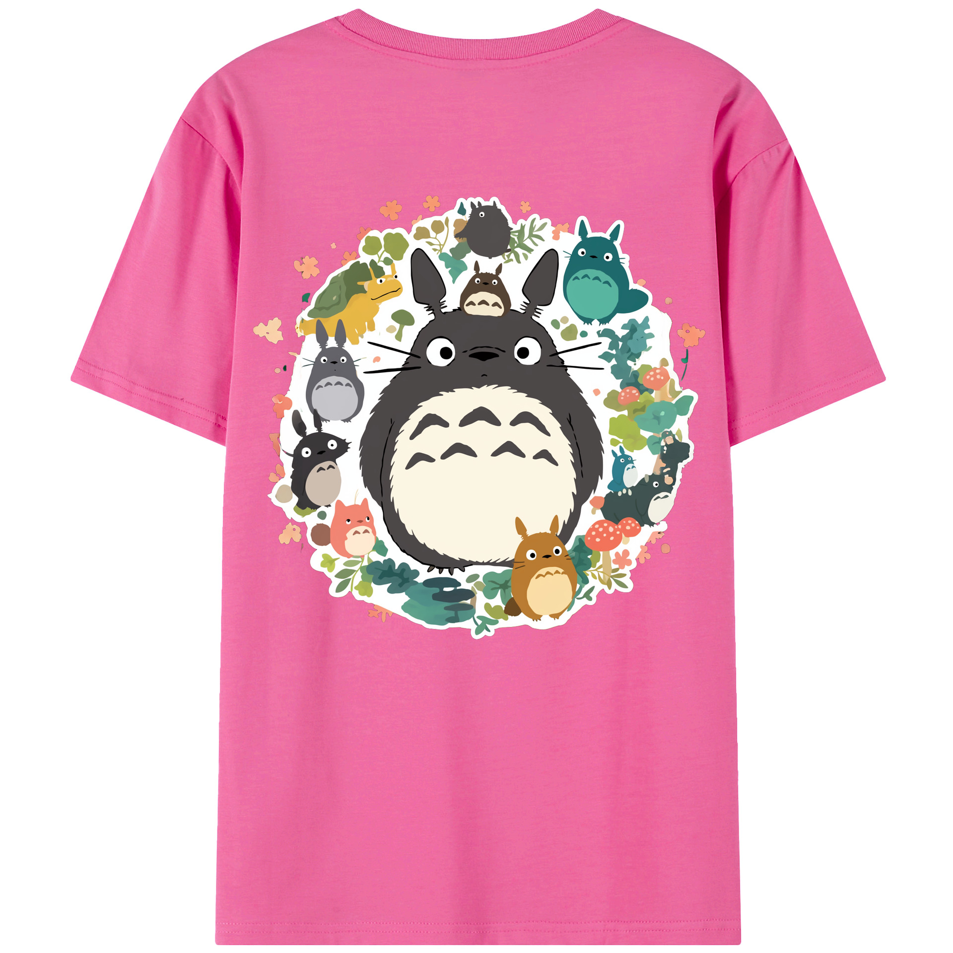 （画像用） となりのトトロ 草壁メイ 草壁サツキ My Neighbor Totoro Satsuki Kusakabe Mei Kusakabe レディース半袖Tシャツ(バックプリント)